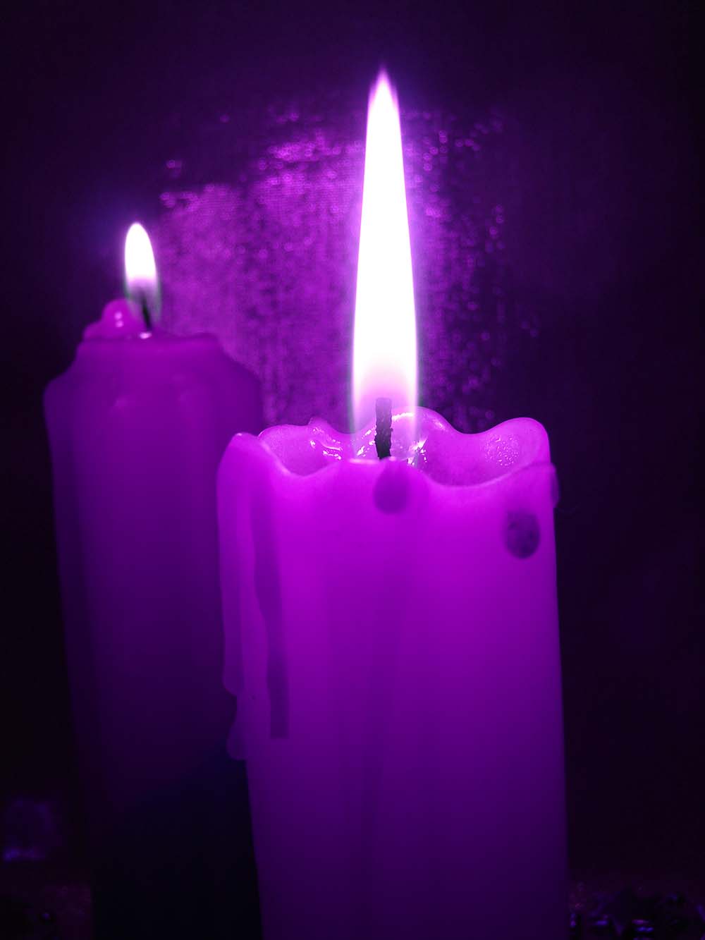 Violet Flame Candle